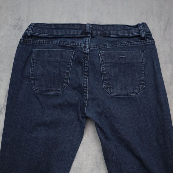 Forever Twenty One Pants Womens 28 Blue Low Rise Flat Front Bootcut Denim Jeans - Picture 12 of 16